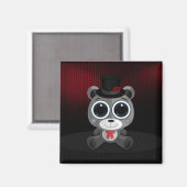 Teddy Bear - Classy Grey Magneet (Voorkant / Achterkant)