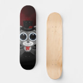 Teddy Bear - Classy Grey Persoonlijk Skateboard (Voorkant)