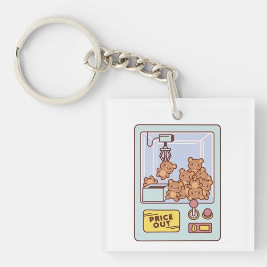TEDDY BEAR CLAW MACHINE SLEUTELHANGER (Voorkant)