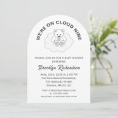 Teddy Bear Cloud Nine Genderneutraal Baby shower Kaart (Staand voorkant)