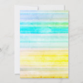 Teddy Bear Cloud Stars Stripes Baby shower Kaart (Achterkant)