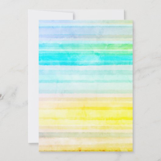 Teddy Bear Cloud Stars Stripes Baby shower Kaart (Achterkant)