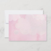 Teddy Bear Cloud Waterverf Paarse bedankpas Bedankkaart (Achterkant)