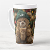 Teddy Bear Coffee 2025 Kerstmis Latte Mok (Linkerhoek)