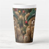Teddy Bear Coffee 2025 Kerstmis Latte Mok (Voorkant)