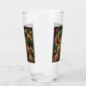 Teddy Bear Coffee Kerstmis Glas (Links)