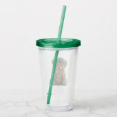 Teddy Bear Cold Brew Acryl Drinkbeker (Achterkant)