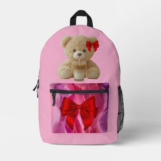 Teddy Bear Cold Brew  Bedrukte Rugzak (Voorkant)