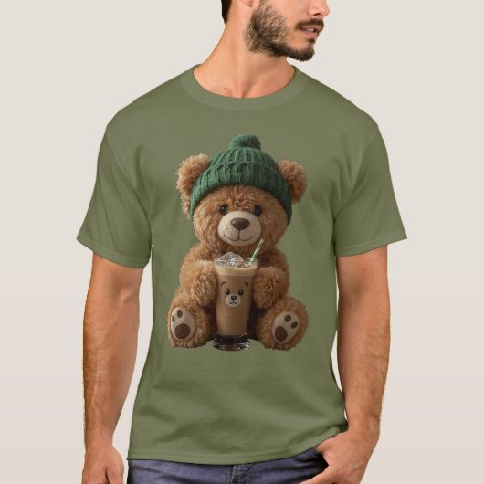 Teddy Bear Cold Brew T-shirt (Voorkant)
