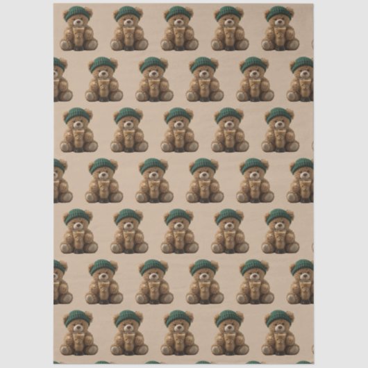 Teddy Bear Cold Brew  Tissuepapier (Voorkant)