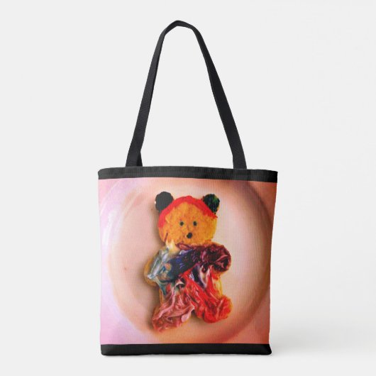Teddy Bear Cookie Tote Bag (Achterkant)