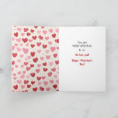 Teddy Bear Cowboy Kleinzoon Valentijn Kaart (Binnen)