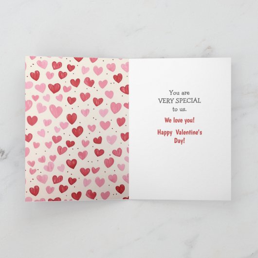 Teddy Bear Cowboy Kleinzoon Valentijn Kaart (Binnen)