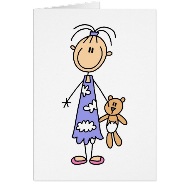 Teddy Bear Cuddle Buddy Card (Voorkant)