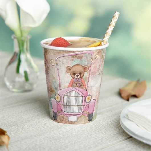 Teddy Bear Cup Papieren Bekers (Insitu)