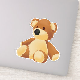Teddy Bear Custom-Cut Vinyl Sticker