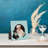 Teddy Bear Custom Photo Plaque met standaard Fotoplaat (Insitu)