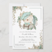  Teddy Bear Cute Baby shower for Boy Kaart (Voorkant)