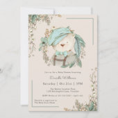  Teddy Bear Cute Baby shower for Boy Kaart (Voorkant)