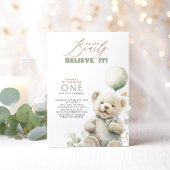 Teddy Bear Cute Birthday Party Kaart