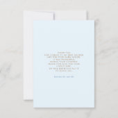 Teddy Bear Cute Boy Baby shower Dank je wel Bedankkaart (Achterkant)