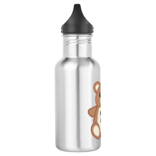 Teddy Bear Cute Kinder Water Flacon met naam Waterfles (Links)