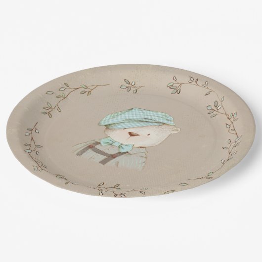 Teddy Bear Cute Schattig Papieren Bordje (Gekanteld)