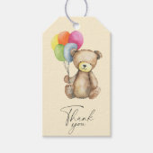 Teddy Bear - Dank je Baby shower feest Cadeaulabel (Voorkant)