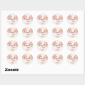 Teddy Bear Dank je Baby shower Ronde Sticker (Vel)