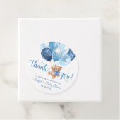 Teddy Bear Dank je Baby shower voor cadeautjes Lab Bedankjes Labels (In situ)