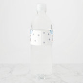 Teddy Bear Dank je Baby shower Waterfles Etiket (Achterkant)