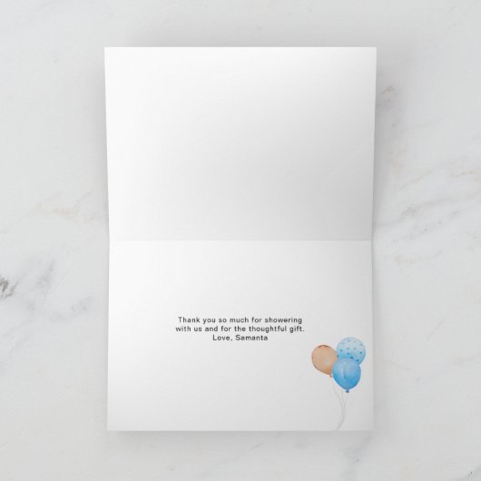 Teddy Bear Dank je Kaart (Binnen)