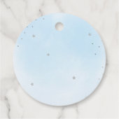 Teddy Bear Dank u Baby shower Bedankjes Labels (Achterkant)