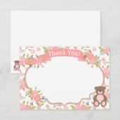 Teddy Bear Dank u Opmerkingen Teddy Bear Picnic Bedankkaart (Voorkant / Achterkant)