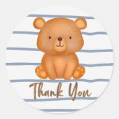 Teddy Bear Dank u Sticker (Voorkant)