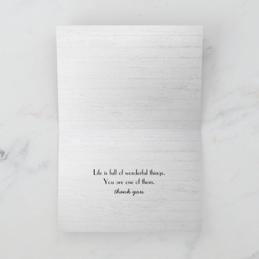 Teddy Bear Dankbaarheid Kaart (Binnen)