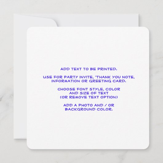 Teddy Bear Day Kaart (Achterkant)