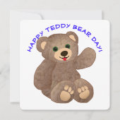 Teddy Bear Day Kaart (Voorkant)
