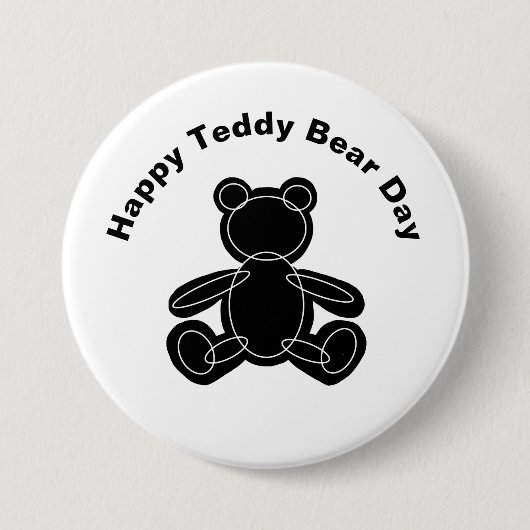 Teddy Bear Day Outline Button (Voorkant)