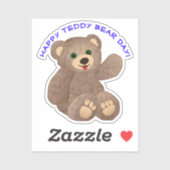 Teddy Bear Day Sticker (Vel)