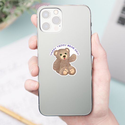 Teddy Bear Day Sticker (Telefoon)