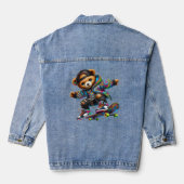 Teddy Bear Denim Jacket (Achterkant)