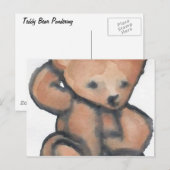 Teddy Bear denkt CricketDiane Designer Stuff Briefkaart (Voorkant / Achterkant)