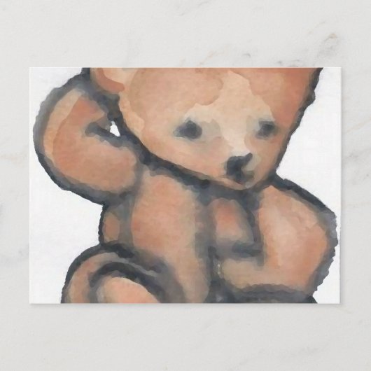 Teddy Bear denkt CricketDiane Designer Stuff Briefkaart (Voorkant)