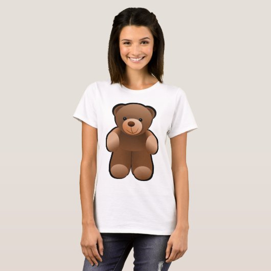 Teddy Bear Design T-shirt (Voorkant volledig)