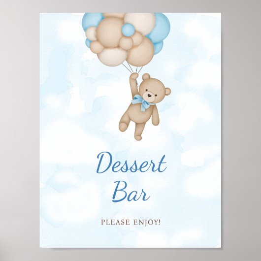 Teddy Bear Dessert Bar Poster (Voorkant)