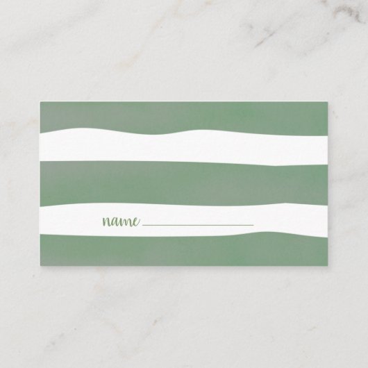 Teddy Bear Diaper Raffle Sage Green Baby shower Informatiekaartje (Achterkant)