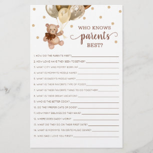Teddy Bear die Ouders het beste Baby shower kent