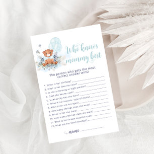 Teddy Bear die weet mama beste Baby shower spel