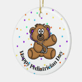Teddy Bear Doctor Kinderarts Naam Ornament (Links)